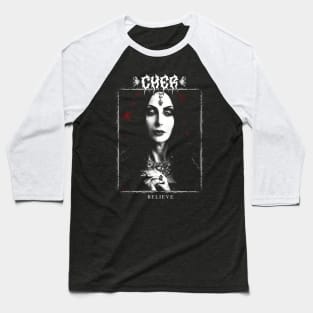 Cher Metal Style Baseball T-Shirt